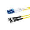 1m (3ft) Duplex OS2 Single Mode LC UPC to ST UPC PVC (OFNR) Fiber Optic Cable