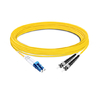 Дуплексный оптоволоконный кабель OS7, 23 м (2 фута), одномодовый LC UPC - ST UPC PVC (OFNR)