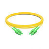 1m (3ft) Duplex OS2 Single Mode SC APC to SC APC PVC (OFNR) Fiber Optic Cable