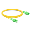 1m (3ft) Duplex OS2 Single Mode SC APC to SC APC PVC (OFNR) Fiber Optic Cable