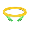 10m (33ft) Duplex OS2 Single Mode SC APC to SC APC PVC (OFNR) Fiber Optic Cable