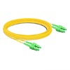 10m (33ft) Duplex OS2 Single Mode SC APC to SC APC PVC (OFNR) Fiber Optic Cable