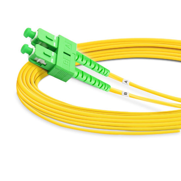 Дуплексный оптоволоконный кабель OS7, 23 м (2 фута), одномодовый SC APC - ST APC PVC (OFNR)