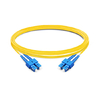 Câble à fibre optique duplex OS1 monomode SC UPC vers SC UPC OFNP de 3 m (2 pi)