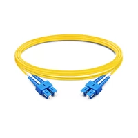 Cable de fibra óptica SC UPC a SC UPC LSZH de modo único dúplex OS1 de 3 m (2 pies)