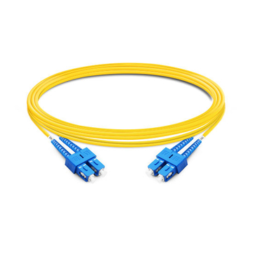 5m (16ft) Duplex OS2 Single Mode SC UPC to SC UPC OFNP Fiber Optic Cable