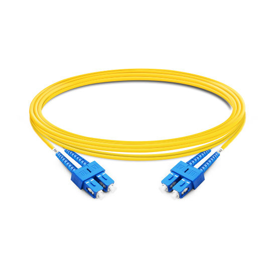 Duplex OS2 9/125 SC-SC Single Mode Fiber Optic Cable 2m | FiberMall