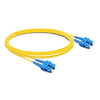 Cable de fibra óptica SC UPC a SC UPC PVC (OFNR) monomodo de 2 m (7 pies) dúplex OS2