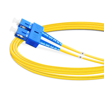 Cable de fibra óptica SC UPC a SC UPC OFNP dúplex OS5 monomodo de 16 m