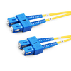 Câble à fibre optique duplex OS1 monomode SC UPC vers SC UPC PVC (OFNR) de 3 m (2 pieds)