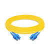 Cable de fibra óptica SC UPC a SC UPC PVC (OFNR) monomodo de 20 m (66 pies) dúplex OS2