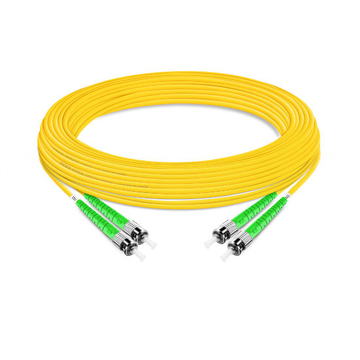 ST APC to ST APC Duplex OS2 SM PVC Fiber Optic Cable 7m | FiberMall