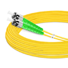 10m (33ft) Duplex OS2 Single Mode ST APC to ST APC PVC (OFNR) Fiber Optic Cable