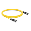 2m (7ft) Duplex OS2 Single Mode ST UPC to ST UPC PVC (OFNR) Fiber Optic Cable
