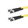 Cable de fibra óptica de PVC (OFNR) Dúplex OS1 monomodo ST UPC a ST UPC de 3 m (2 pies)