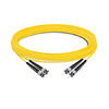 10m (33ft) Duplex OS2 Single Mode ST UPC to ST UPC PVC (OFNR) Fiber Optic Cable