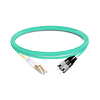 2 m (7 pies) Dúplex OM4 Multimodo LC UPC a FC UPC Cable de fibra óptica PVC (OFNR)