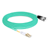 10m (33ft) Duplex OM4 Multimode LC UPC to FC UPC PVC (OFNR) Fiber Optic Cable