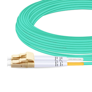 10m (33ft) Duplex OM3 Multimode LC UPC to FC UPC PVC (OFNR) Fiber Optic Cable
