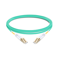 3 м (10 фута) дуплексный многомодовый оптоволоконный кабель OM4 LC - LC UPC PVC (OFNR)