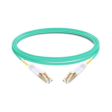 1m (3ft) Duplex OM4 Multimode LC UPC to LC UPC OFNP Fiber Optic Cable