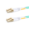 1m (3ft) Duplex OM4 Multimode LC UPC to LC UPC PVC (OFNR) Fiber Optic Cable