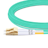 Cable de fibra óptica LC UPC a LC UPC LSZH multimodo dúplex OM10 de 33 m (3 pies)