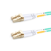 Cable de fibra óptica LC UPC a LC UPC de 20 m (66 pies) multimodo OM4 dúplex de PVC (OFNR)