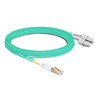 15 m (49 pies) Dúplex OM3 Multimodo LC UPC a SC UPC Cable de fibra óptica PVC (OFNR)