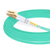 Cable de fibra óptica de 7 m (23 pies) dúplex OM4 multimodo LC UPC a ST UPC PVC (OFNR)