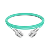 1m (3ft) Duplex OM3 Multimode SC UPC to SC UPC LSZH Fiber Optic Cable