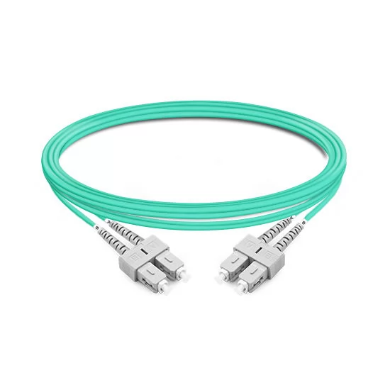 Duplex OM4 50/125 SC-SC Multimode OFNP Cable 1m | FiberMall