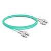 Cable de fibra óptica de 1 m (3 pies) dúplex OM4 multimodo SC UPC a SC UPC PVC (OFNR)