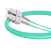 Cable de fibra óptica de 1 m (3 pies) dúplex OM3 multimodo SC UPC a SC UPC PVC (OFNR)