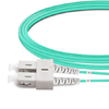Cable de fibra óptica de 3 m (10 pies) dúplex OM3 multimodo SC UPC a SC UPC PVC (OFNR)