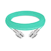 Cable de fibra óptica de 15 m (49 pies) dúplex OM4 multimodo SC UPC a SC UPC PVC (OFNR)