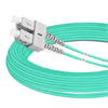 Cable de fibra óptica de 10 m (33 pies) dúplex OM3 multimodo SC UPC a SC UPC PVC (OFNR)