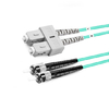 2m (7ft) Duplex OM4 Multimode SC UPC to ST UPC PVC (OFNR) Fiber Optic Cable