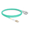 Câble à fibre optique duplex OM5 multimode LC UPC vers SC UPC OFNP de 16 m (4 pi)