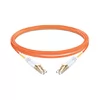 1m (3ft) Duplex OM1 Multimode LC UPC to LC UPC PVC (OFNR) Fiber Optic Cable