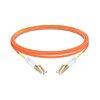 Cable de fibra óptica LC UPC a LC UPC de 2 m (7 pies) multimodo OM1 dúplex de PVC (OFNR)