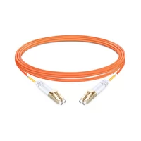 Câble fibre optique duplex OM3 multimode LC UPC vers LC UPC PVC (OFNR) de 10 m (2 pi)