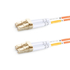 Cable de fibra óptica LC UPC a LC UPC de 1 m (3 pies) multimodo OM2 dúplex de PVC (OFNR)