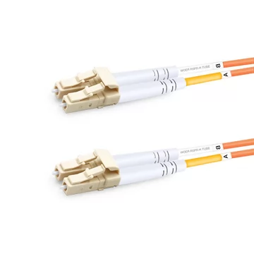 1m (3ft) Duplex OM1 Multimode LC UPC to LC UPC PVC (OFNR) Fiber Optic Cable