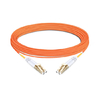 10m (33ft) Duplex OM1 Multimode LC UPC to LC UPC PVC (OFNR) Fiber Optic Cable