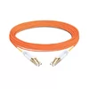 30m (98ft) Duplex OM2 Multimode LC UPC to LC UPC PVC (OFNR) Fiber Optic Cable