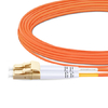 Câble fibre optique duplex OM10 multimode LC UPC vers LC UPC PVC (OFNR) de 33 m (2 pi)