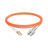 5m (16ft) Duplex OM1 Multimode LC UPC to SC UPC PVC (OFNR) Fiber Optic Cable