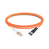 Cable de fibra óptica de 1 m (3 pies) dúplex OM1 multimodo LC UPC a ST UPC PVC (OFNR)