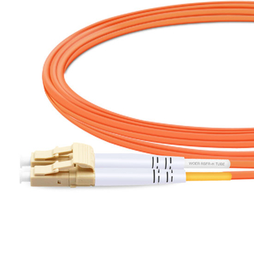 1m (3ft) Duplex OM2 Multimode LC UPC to ST UPC PVC (OFNR) Fiber Optic Cable